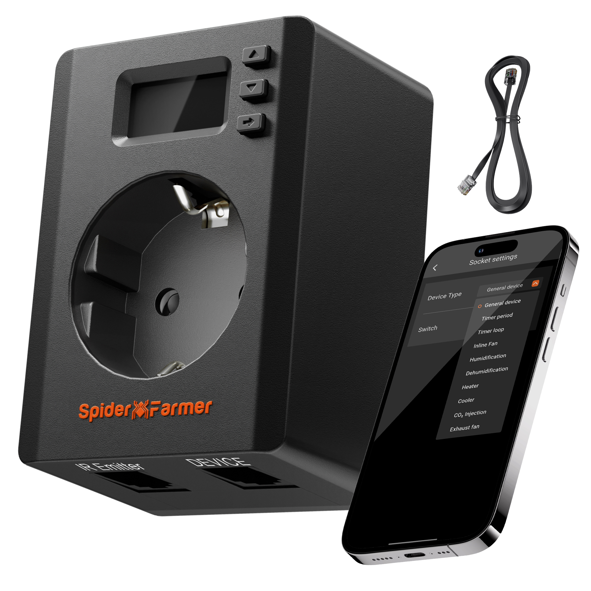 Spider Farmer S-Station – slimme wifi- & bluetoothcontroller voor indoor grow