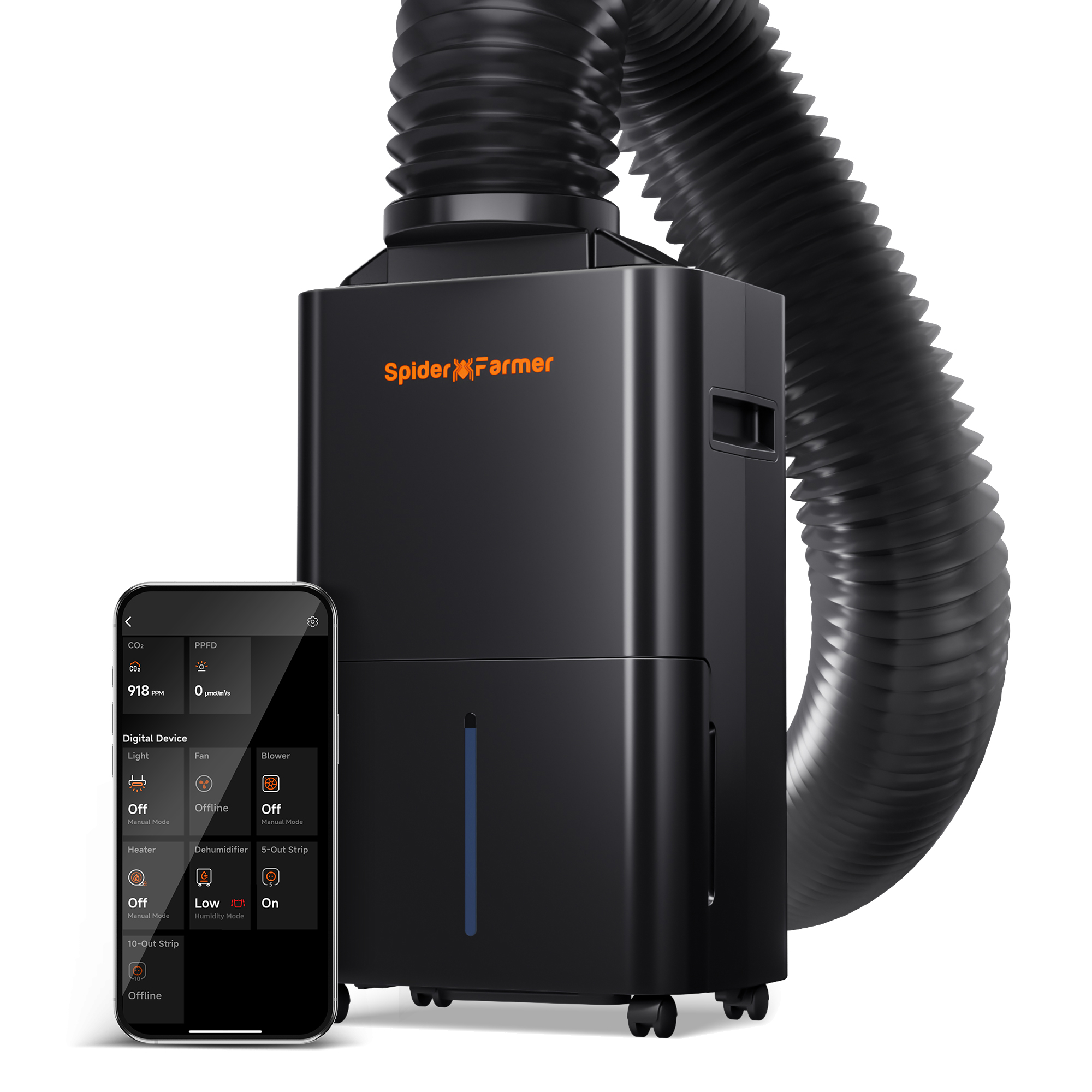 Spider Farmer 32-Pint Smart Luftentfeuchter mit App-Steuerung