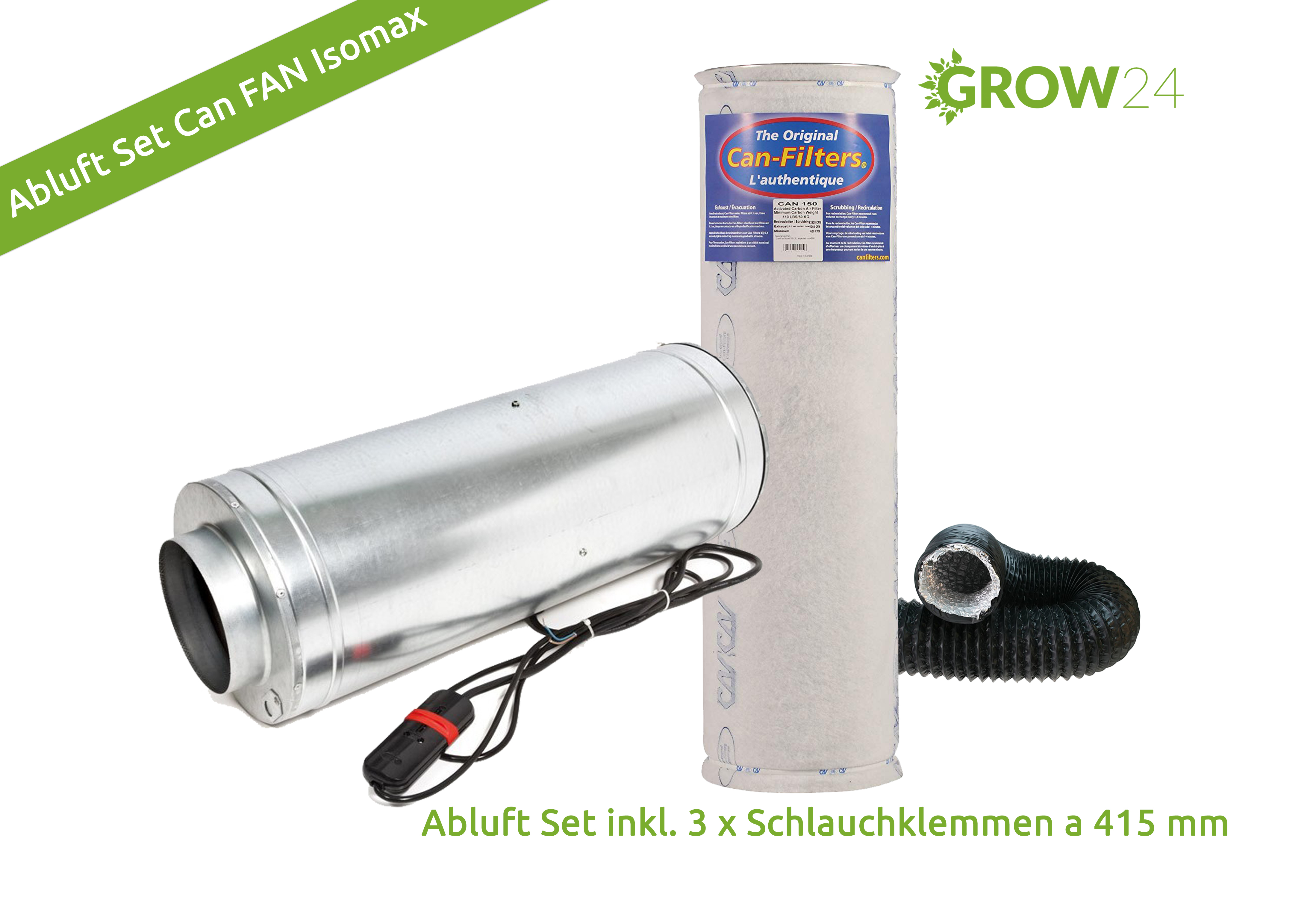 Abluft-Set Can Fan Isomax Silent 2310 cbm Industrie