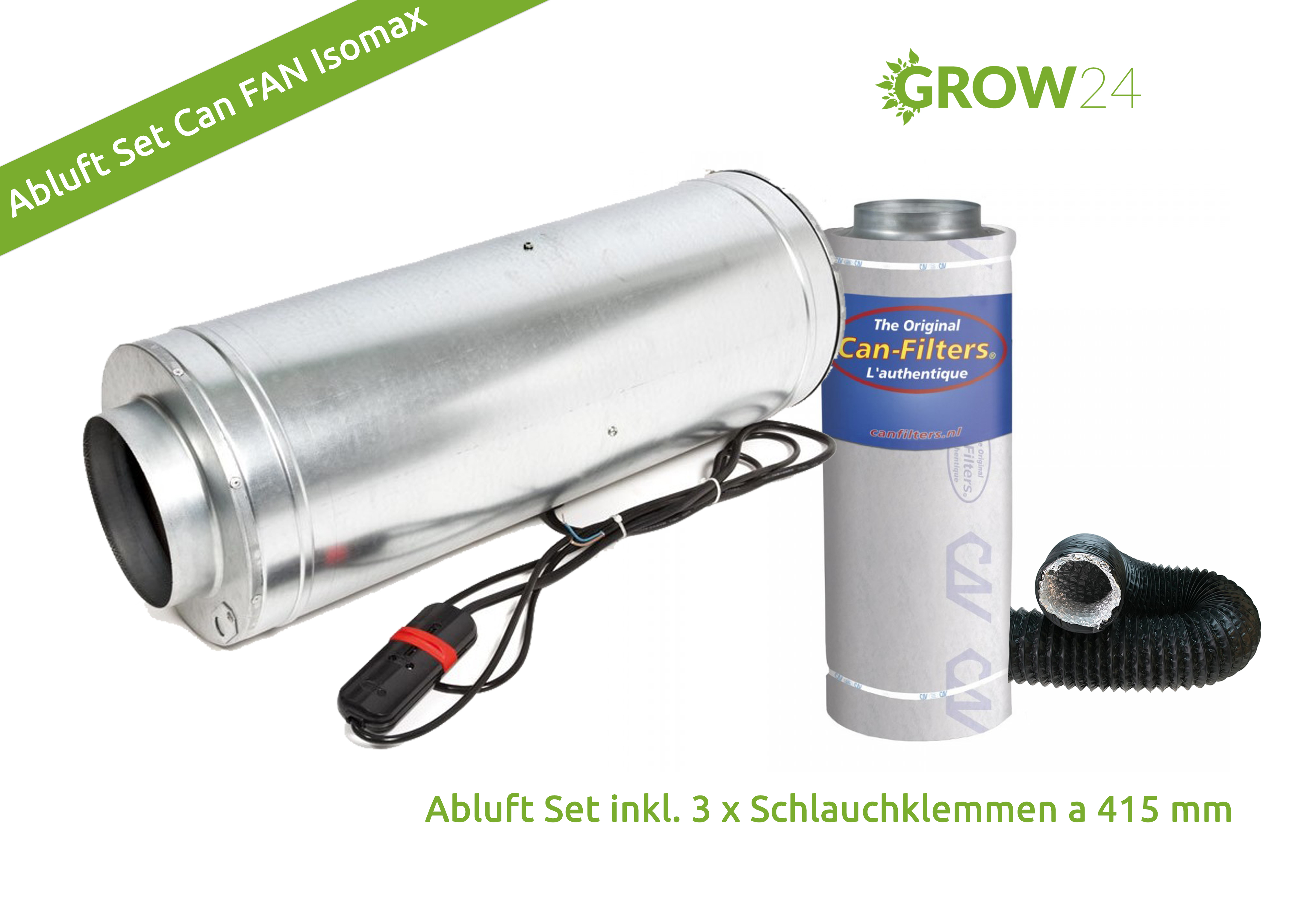 Abluft Set Can Fan Isomax Industrie