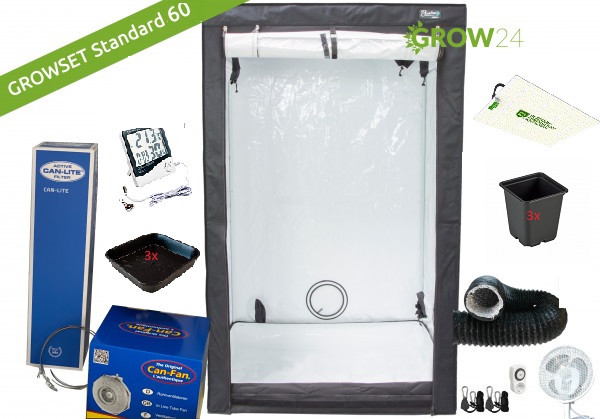 Growbox Komplettset 60x60x160 – Standard LED Performance