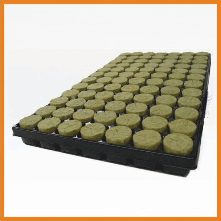 Steinwoll Plug Basic - 126 Stück (Tray) - Rund 28 x 40 mm