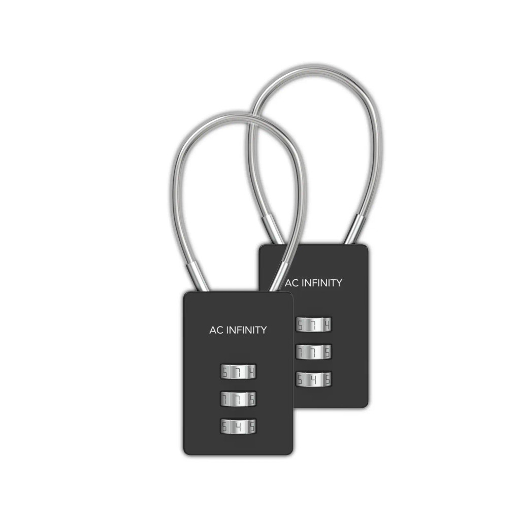 Zahlenschloss, Flexibles Stahl-Kabelschlaufe, 2er-Pack
